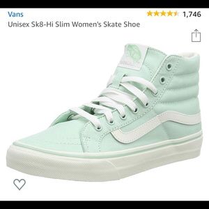 Unisex Sk8-Hi Slim Skate Shoe Gossamer Green 🍏